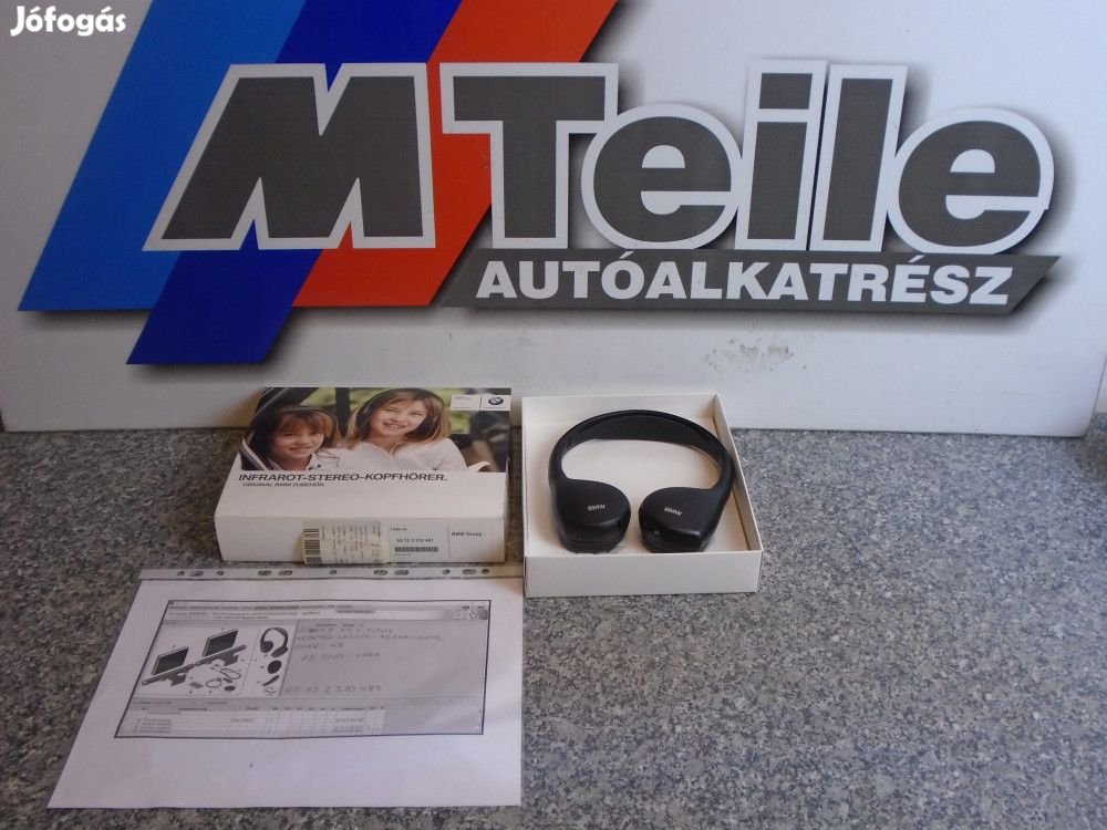 [GYÁRI ÚJ] BMW Vezeték nélküli Fejhallgató, összes E és F típushoz